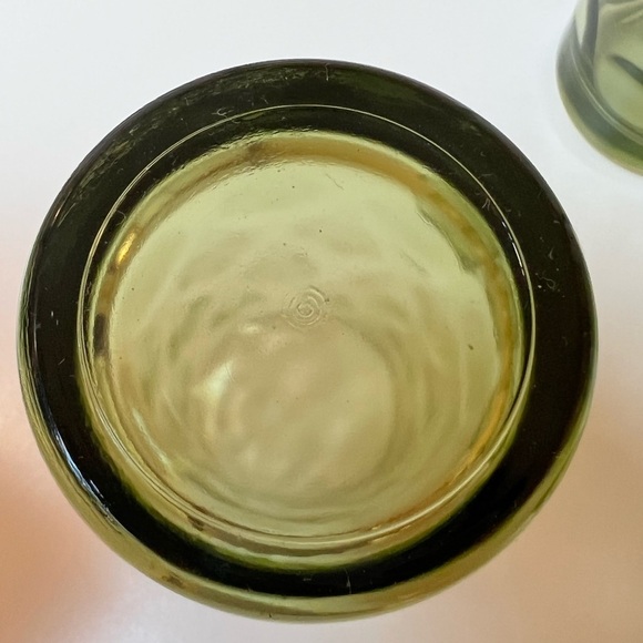 VINTAGE Green Dot Eldorado Hazel Atlas juice glasses. Set of 8. - Picture 7 of 7